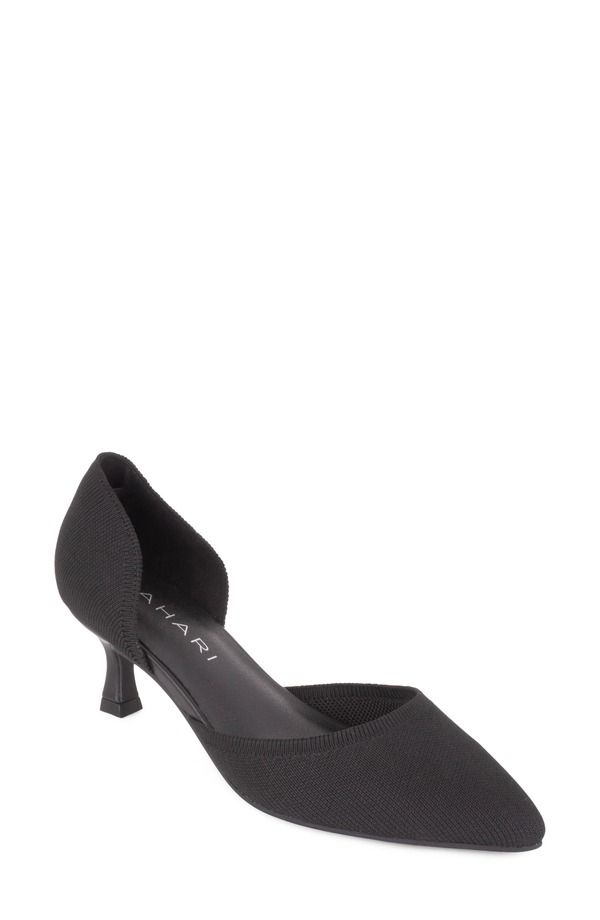 タハリ レディース シューズ ヒール Tahari Moreno Half dOrsay Pump BLACK ブラック