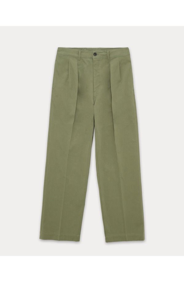 フォルテラ メンズ ボトムス カジュアルパンツ プリーツ コットン Fortela Newyork Pleated Cotton Trousersage Green グリーン 82,940円