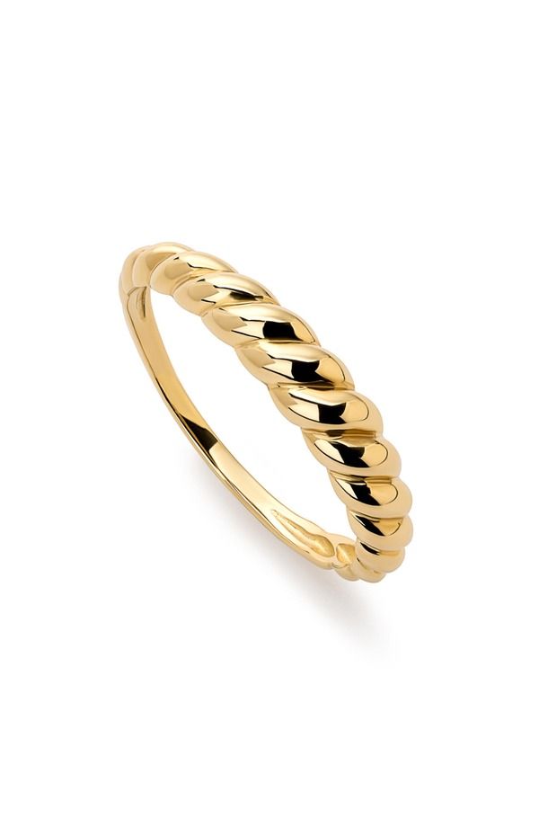 アナルイサ レディース アクセサリー 指輪 Ana Luisa Solid Yellow Gold Dome Rope Rin gold ゴールド