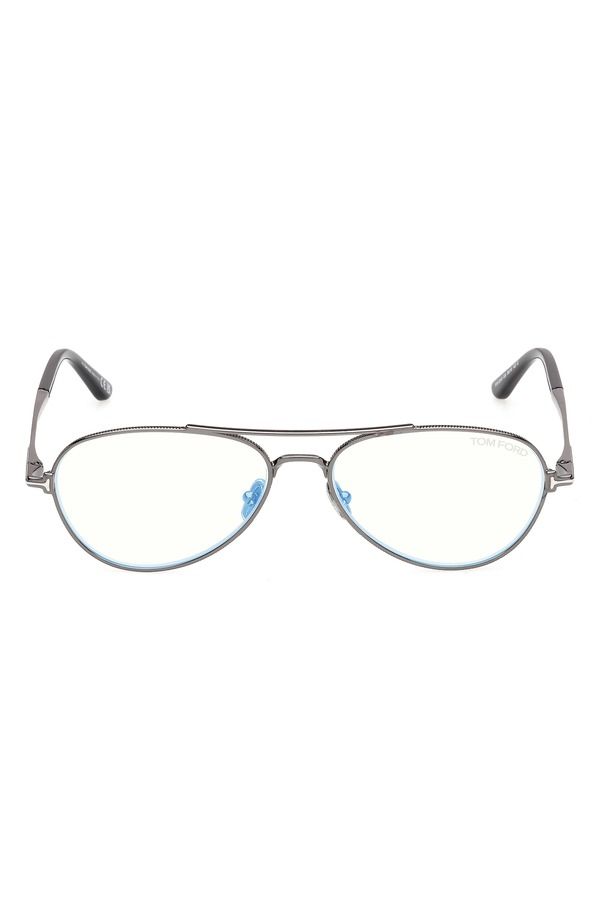 トム・フォード メンズ アクセサリー サングラス・アイウェア TOM FORD 56mm Pilot Optical Glasses DARK GUNMETAL PALLADIUM ガンメタル