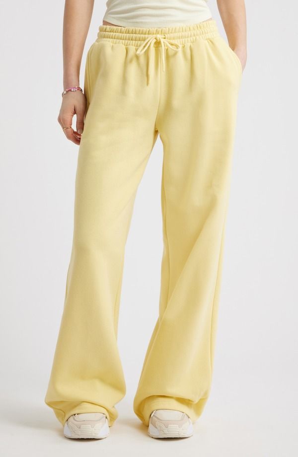 ビーピー レディース ボトムス カジュアルパンツ ワイドレッグ スウェットパンツ BP Baggy Wide Leg Sweatpants YELLOW BEGONIA イエロー 8,725円