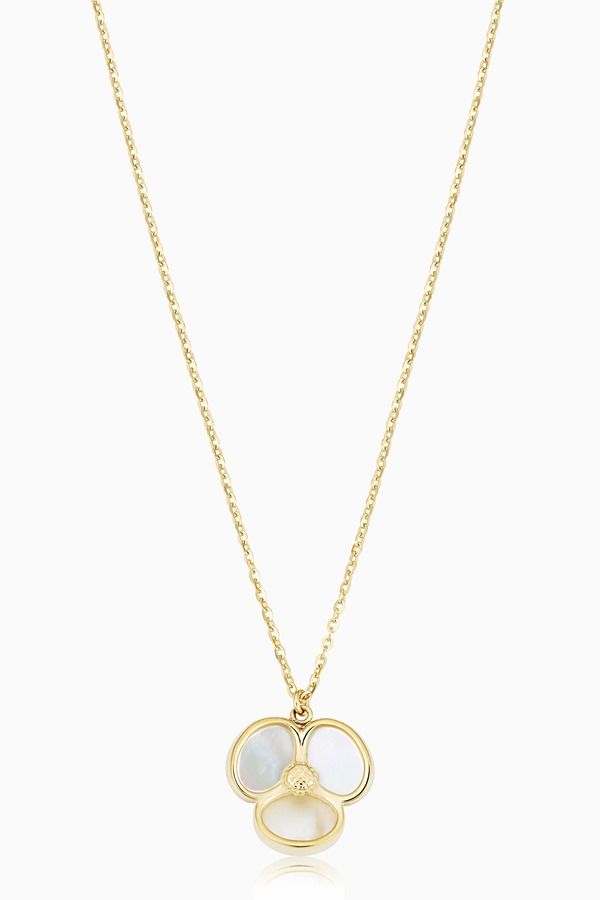 オラディナ レディース アクセサリー ネックレス・チョーカー レース Oradina 14K Yellow Gold Petals of Pearl Necklace Yellow Gold イエロー 100,540円
