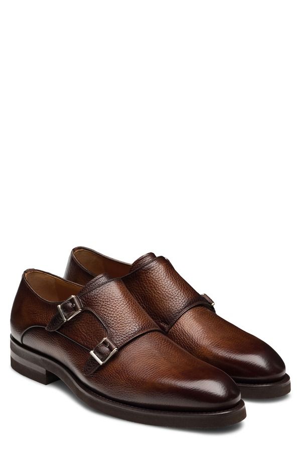 マグナーニ メンズ シューズ モンクストラップ モンク Magnanni Omnia Double Monk Strap Shoe Men TABACO