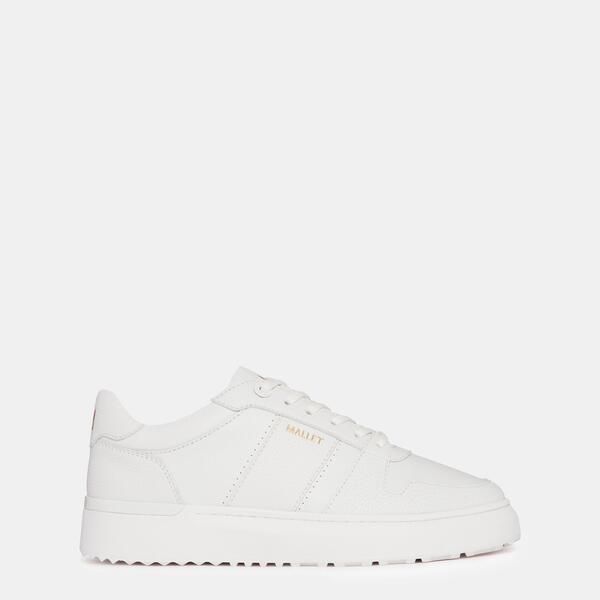 マレット メンズ シューズ スニーカー Mallet Hoxton Lite Trainers Triple White ホワイト