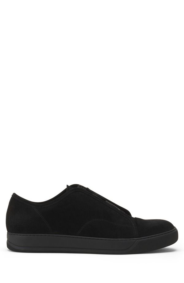 ランバン メンズ シューズ スニーカー スエード Lanvin Dbb1 Suede Zip Sneakers Big Black ブラック