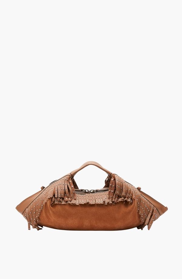 スリーワンフィリップリム レディース バッグ ミニ スエード フリンジ 31 Phillip Lim Luna Suede Fringe Mini Bag Camel キャメル