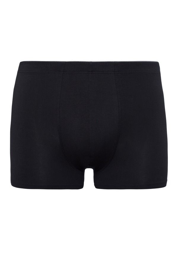 ハンロ メンズ アンダーウェア ボクサーパンツ コットン Hanro Cotton Superior Long Leg Boxer Brief Black ブラック