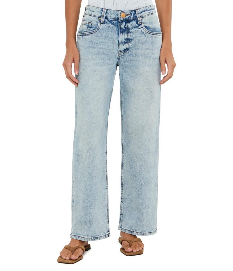 カットフロムザクロス レディース ボトムス デニムパンツ ストレート ローライズ プチ Kut From The Kloth Petite Selena Baggy Low Rise Straight