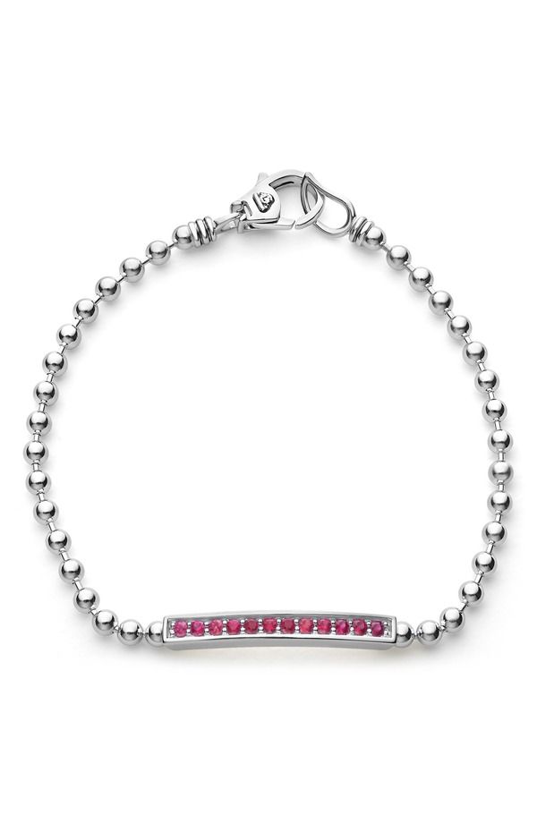 ラゴス レディース アクセサリー ブレスレット・バングル・アンクレット LAGOS Caviar Spark Ruby Bar Bracelet SILVER シルバー