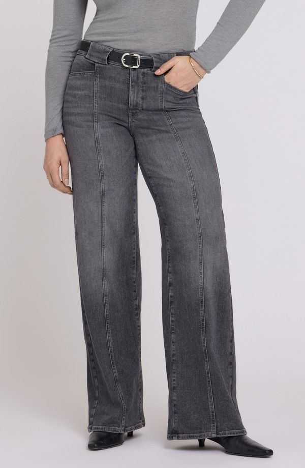エヌワイディージェイ レディース ボトムス デニムパンツ ワイドレッグ プチ ジーンズ NYDJ Teresa Front Seam Wide Leg Jeans Petite Regular BAL