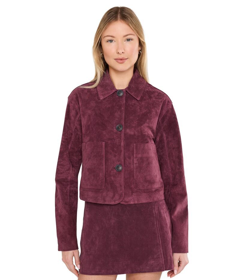 ブランクニューヨーク レディース アウター コート スエード ジャケット Blank Nyc Wine Oclock Real Suede Jacket Wine ワイン 38,870円