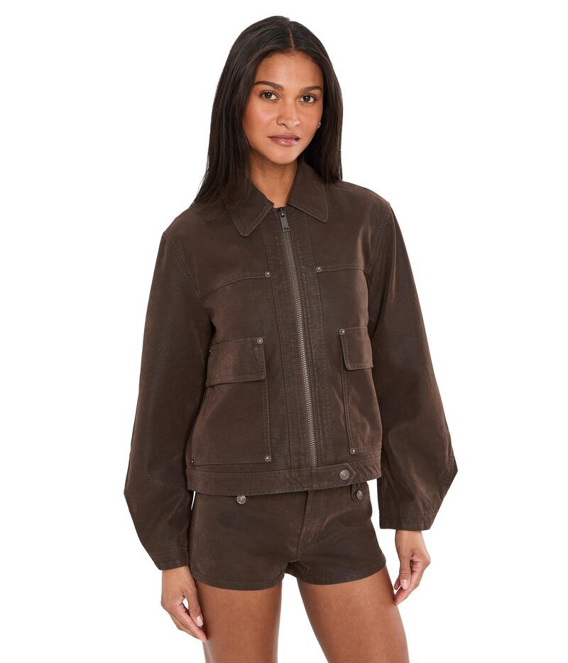 フリーピープル レディース アウター コート スエード Free People Blair Vegan Suede Sierra Chocolate Torte チョコレート