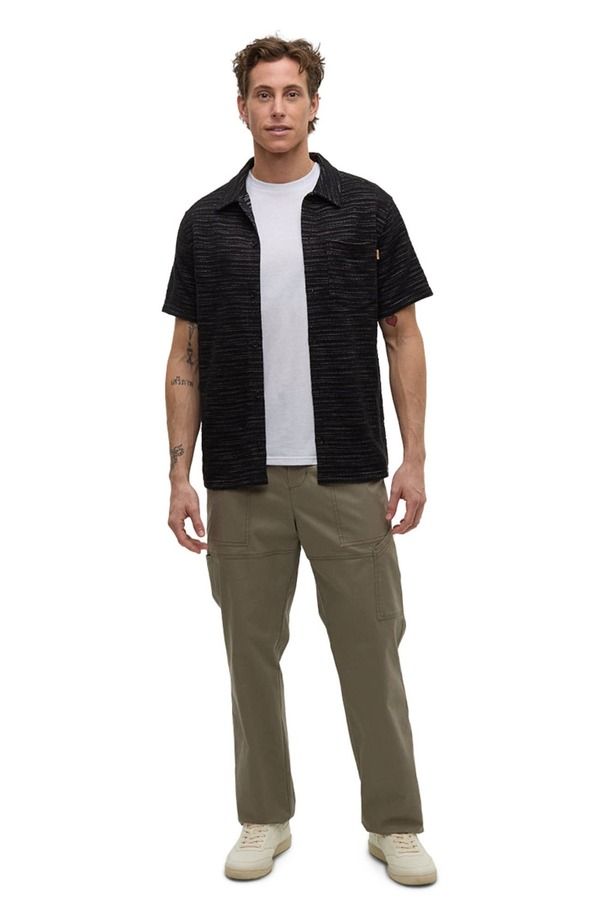 テンツリー メンズ トップス シャツ tentree Copeland Shirt Meteorite Black Flash Stripe ブラック 21,815円