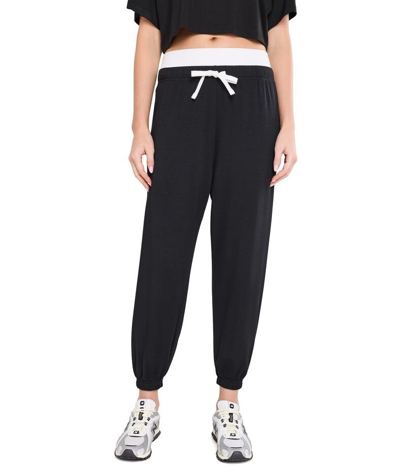 スピリッツフィフティファイブ レディース ボトムス カジュアルパンツ スウェットパンツ Splits59 Andie Dual Waist Sweatpants BlackWhite ホワイト