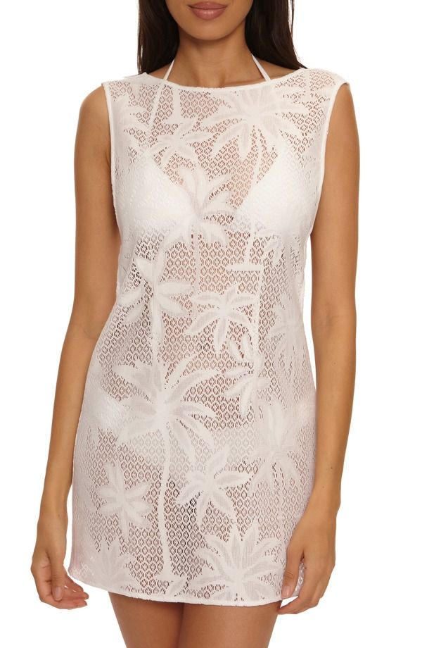 ベッカ レディース トップス ワンピース BECCA Palm Island Multifilt CoverUp Dress WHITE ホワイト
