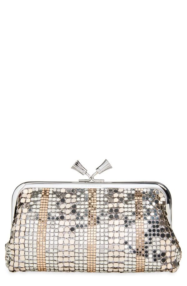 アニヤハインドマーチ レディース バッグ Anya Hindmarch Maud Stripes Tassel Clutch MULTI マルチカラー