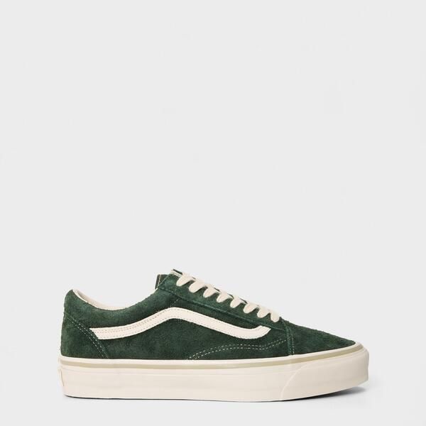 バンズ メンズ シューズ スニーカー Vans Mens Old Skoolow Canvas Trainersuede Kelp