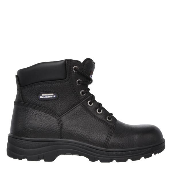 スケッチャーズ メンズ シューズ ブーツ・レインブーツ Tシャツ キャップ Skechers Workshire Mensteel Toe Cap Safety Boots Black ブラック