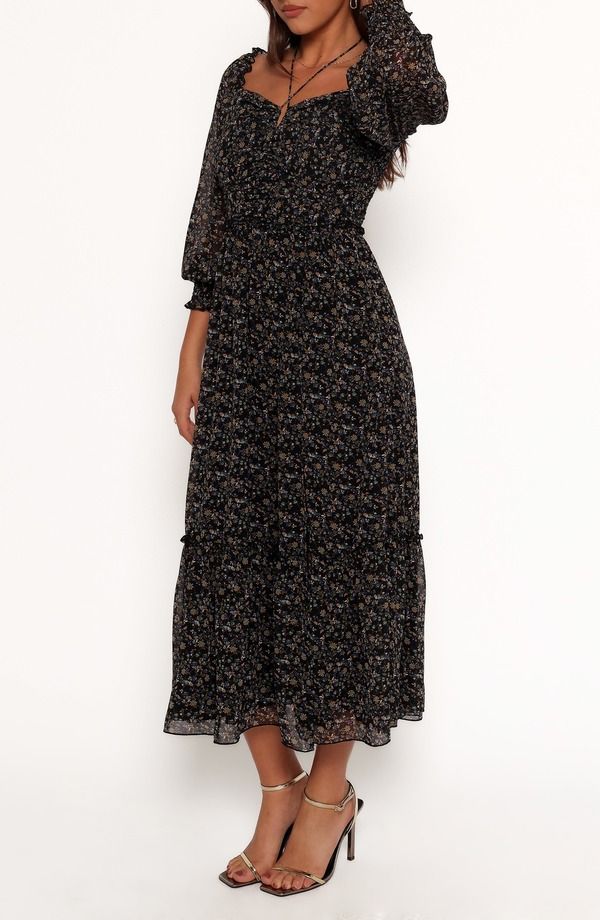 ペタルアンドパップ レディース トップス ワンピース フラワー柄 ミディ フラワー Petal Pup Kezia Floralong Sleeve Midi Dress NAVY DITSY FLO 22,110円