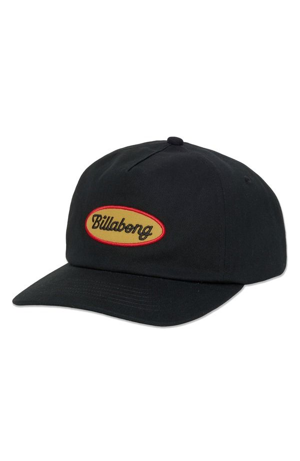 ビラボン メンズ アクセサリー 帽子 Billabong Caution Patch Snapback Hat BLACK ブラック