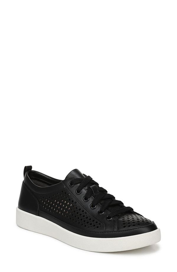 バイオニック レディース シューズ スニーカー Vionic Winny Perf Sneaker Women BLACK LEATHER ブラック
