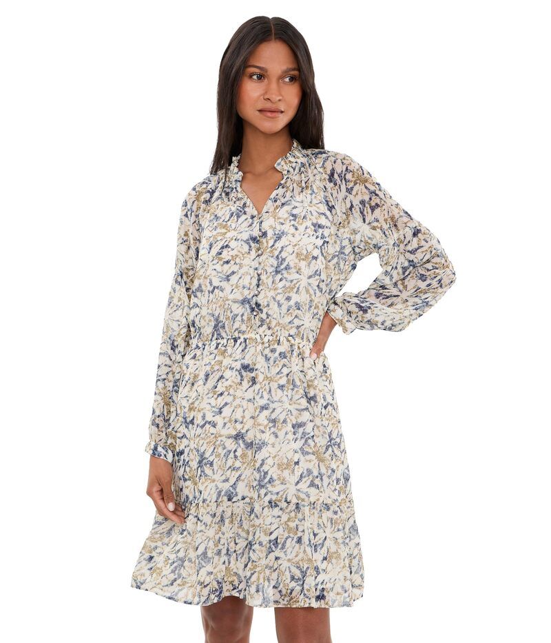 ニックプラスゾーイ レディース トップス ワンピース シフォン Niczoe Bloomsbury Chiffon Dress Neutral Multi マルチカラー