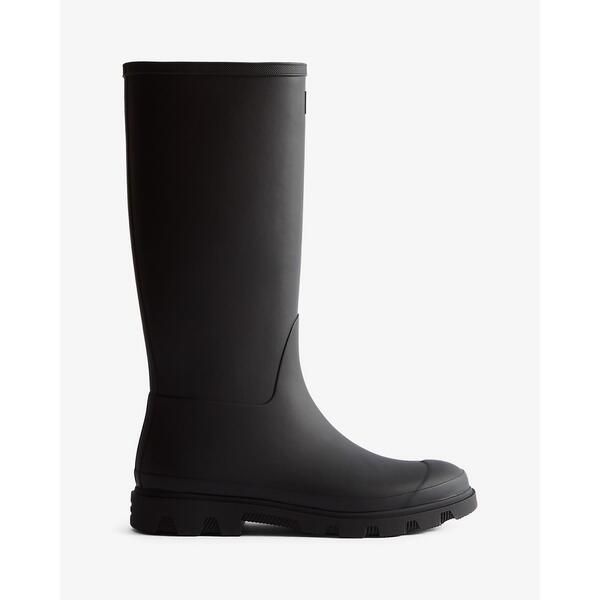 ハンター メンズ シューズ ブーツ・レインブーツ トール ダウン Hunter Mens Downpour Tall Wellington Boots Black ブラック