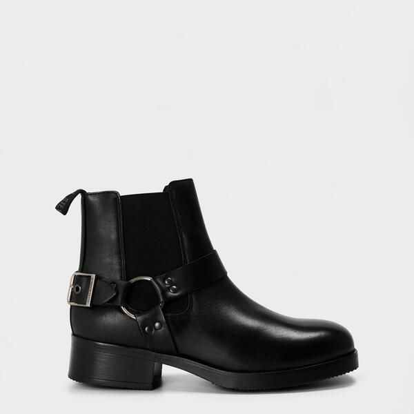 スティーブ マデン メンズ シューズ ブーツ・レインブーツ アンクル ヒール Steve Madden Mens Antonn Ankle Heeled Boots Black Lthr ブラック