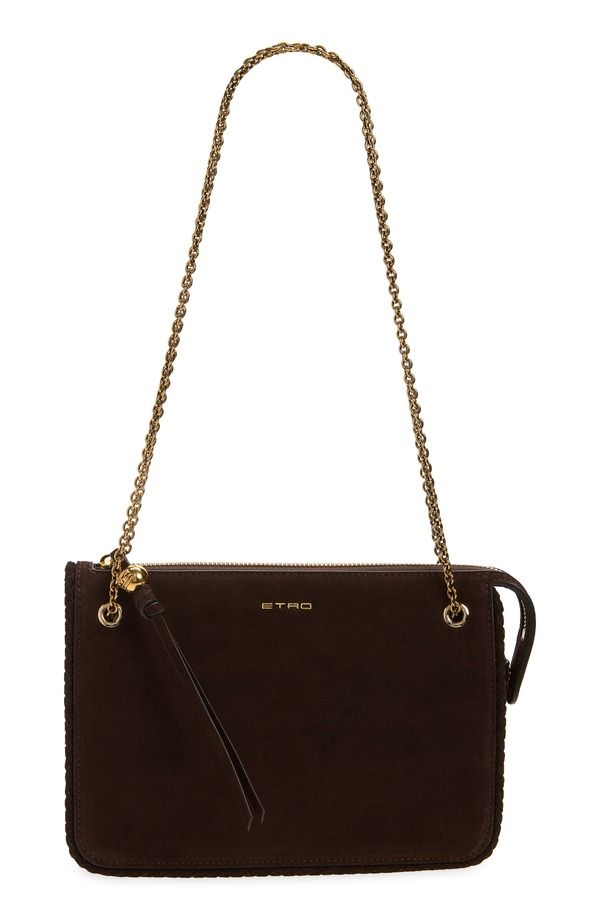 エトロ レディース バッグ スエード Etro Suede Crossbody Bag EBONY