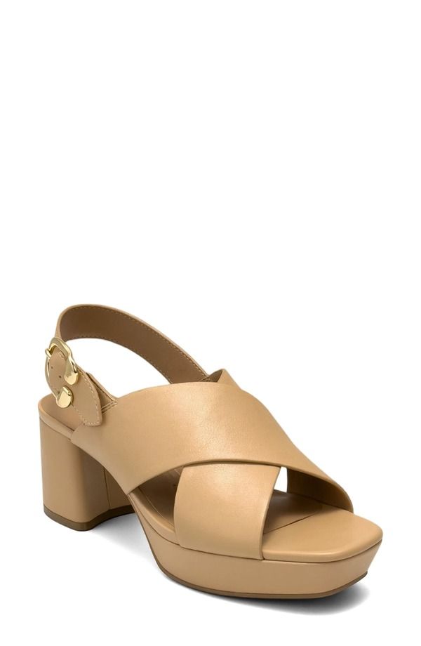 エアロソールズ レディース シューズ ヒール プラットフォーム サンダル Aerosoles Pura Platform Sandal Women BEIGE BISQUE NAPPA ベージュ 20,636円