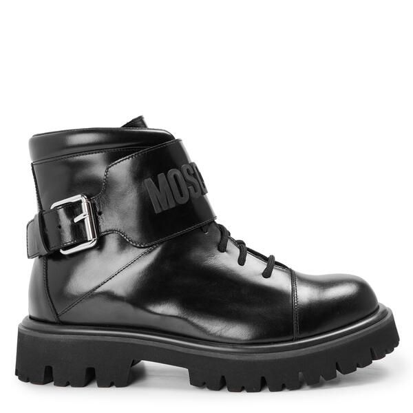 モスキーノ メンズ シューズ ブーツ・レインブーツ Moschino Mens Biker Boots Black ブラック 56,880円
