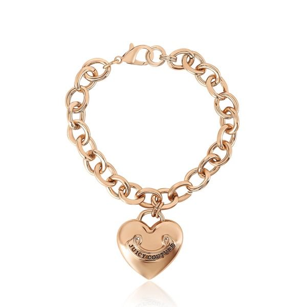 ジューシークチュール レディース アクセサリー ブレスレット・バングル・アンクレット Juicy Couture GoldTone Chain Bracelet witheart Charm Gold