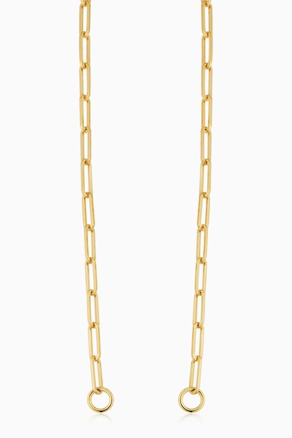 オラディナ レディース アクセサリー ネックレス・チョーカー レース Oradina 14K Gold Venice Link Split Necklace Yellow Gold イエロー