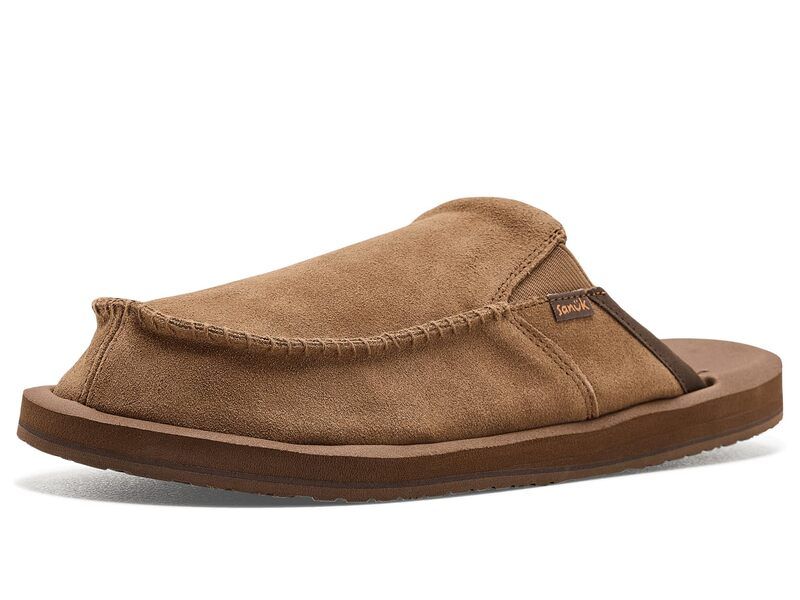 サヌーク メンズ シューズ スリッポン・ローファー レザー Sanuk You Got My Back Leather Tan タン