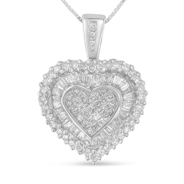 ハウスオブブリリアンス レディース アクセサリー ネックレス・チョーカー レース Haus of Brilliance 10K White Gold 1 cttw Multi Cut 1 cttw D