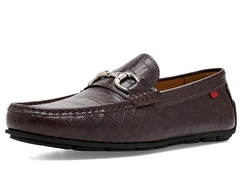 マークジョセフニューヨーク メンズ シューズ スリッポン・ローファー Marc Joseph New York Central Park Buckle Loafers Cafe Croco Leat