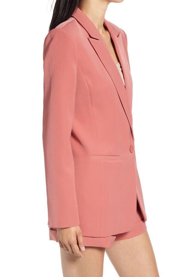 エンドレスローズ レディース アウター ジャケット・ブルゾン ブレザー Endless Rose Tailo red Single Button Blazer DUSTY ROSE
