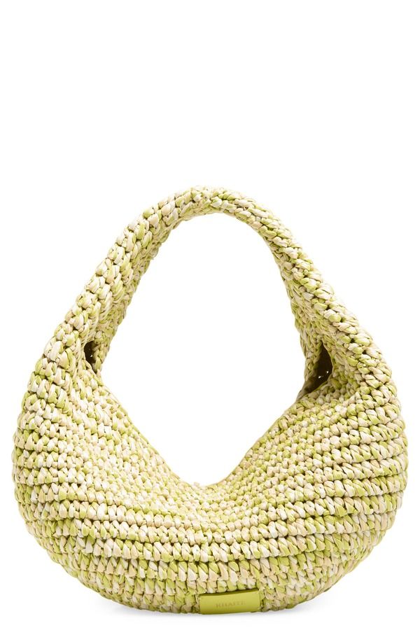 カイト レディース バッグ Khaite Medium Olivia Raffia Hobo Bag 675 CITRON WHITE ホワイト