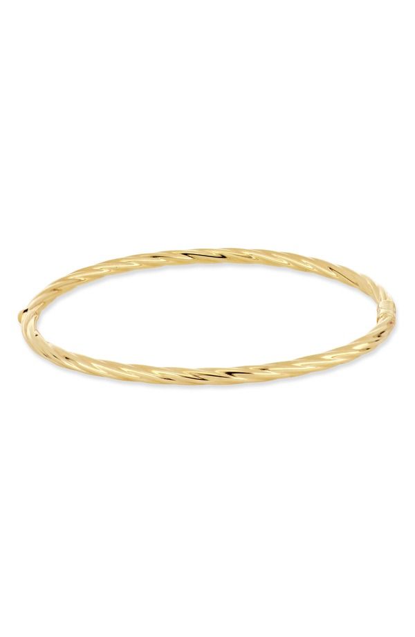 ボニー レヴィ レディース アクセサリー ブレスレット・バングル・アンクレット Bony Levy 14K Gold Twisted Texture Bangle Bracelet 14K YELLO