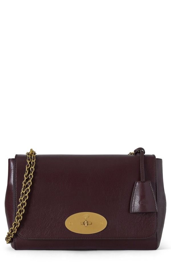 マルベリー レディース バッグ レザー Mulberry Medium Lily High Shine Leather Shoulder Bag OXBLOOD オックスブラッド