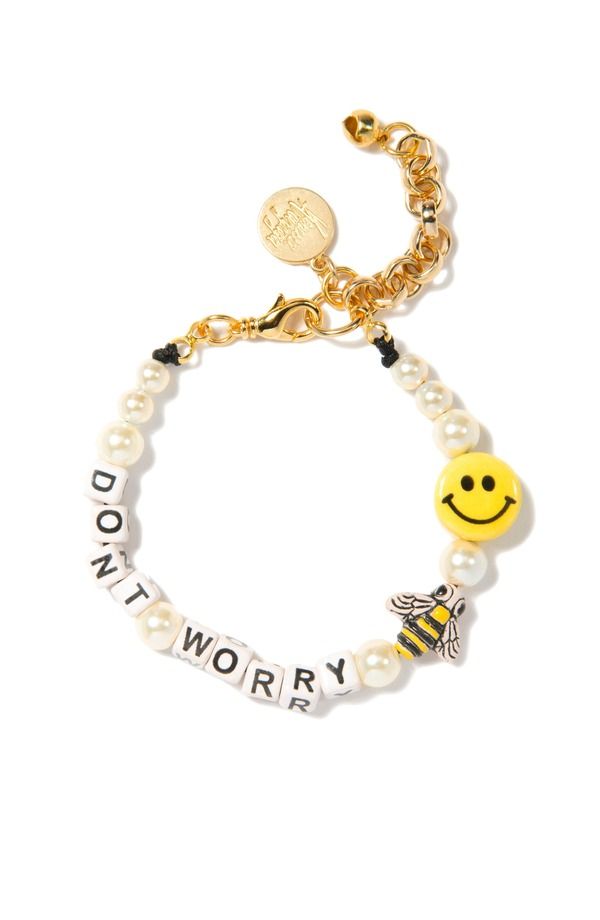 ヴェネッサ アリザガ レディース アクセサリー ブレスレット・バングル・アンクレット Venessarizaga Dont Worry Bee Happy Pearl Bracelet White ホ