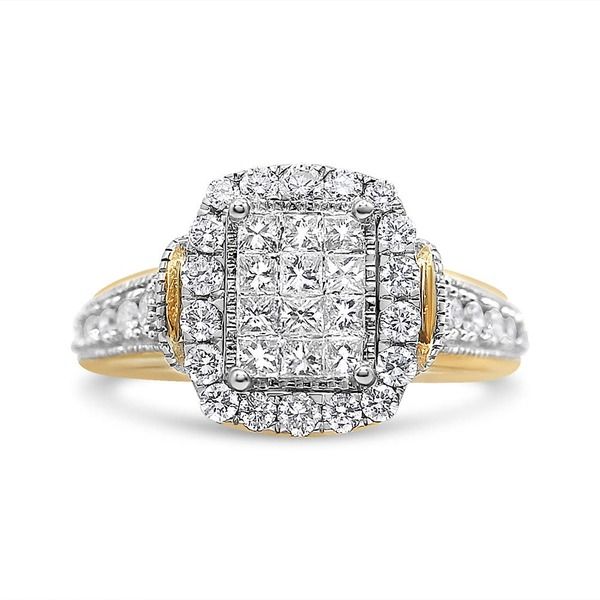 ハウスオブブリリアンス レディース アクセサリー 指輪 Haus of Brilliance 14K Yellow and White Gold 100 Cttw Diamond Clustering 287,010円