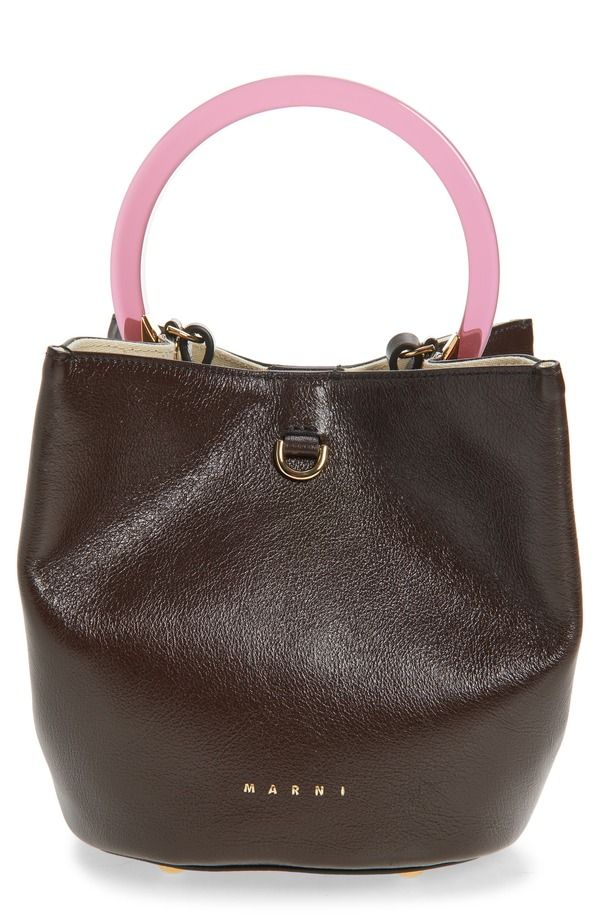マルニ レディース バッグ レザー Marni Pannier Top Handleather Bucket Bag 00M95 METAL BROWN ブラウン 289,710円