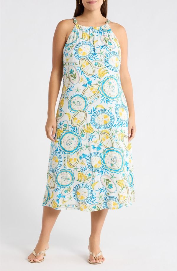 シュガーリップス レディース トップス ワンピース プラスサイズ ミディ ベスト SUGARLIPS Harvest Island Brisia Midi Dress Plus WHITE BLUE 22,260円