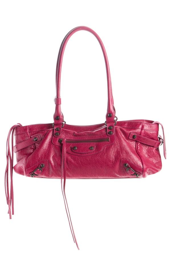 バレンシアガ レディース バッグ レザー Balenciaga Le City Leather EastWest Shoulder Bag 5729 FRAMBOISE