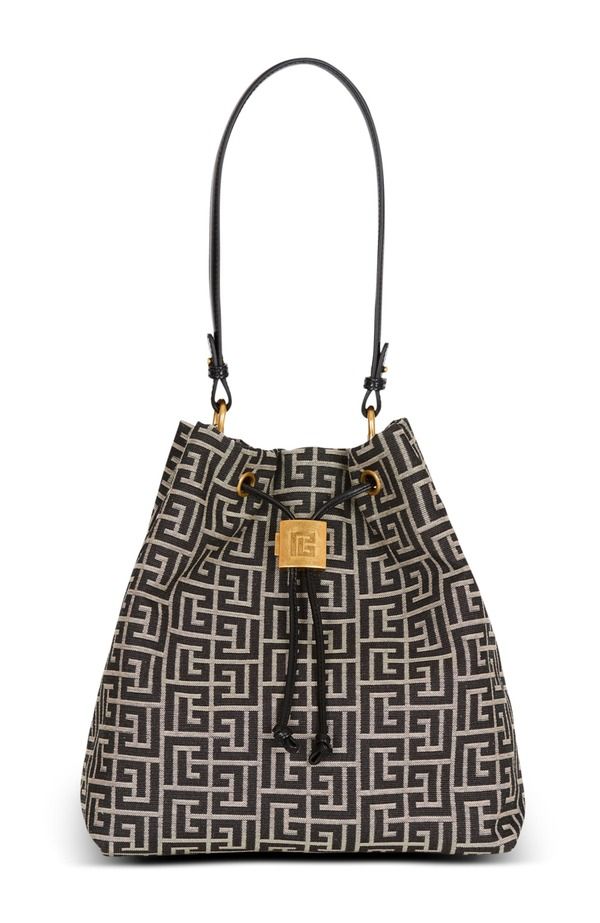 バルマン レディース バッグ Balmain Pulse monogram jacquard backpack black ブラック 327,960円