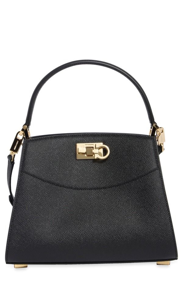 フェラガモ レディース バッグ レザー FERRAGAMO Small Studio Box Leather Top Handle Bag NERO 335,160円
