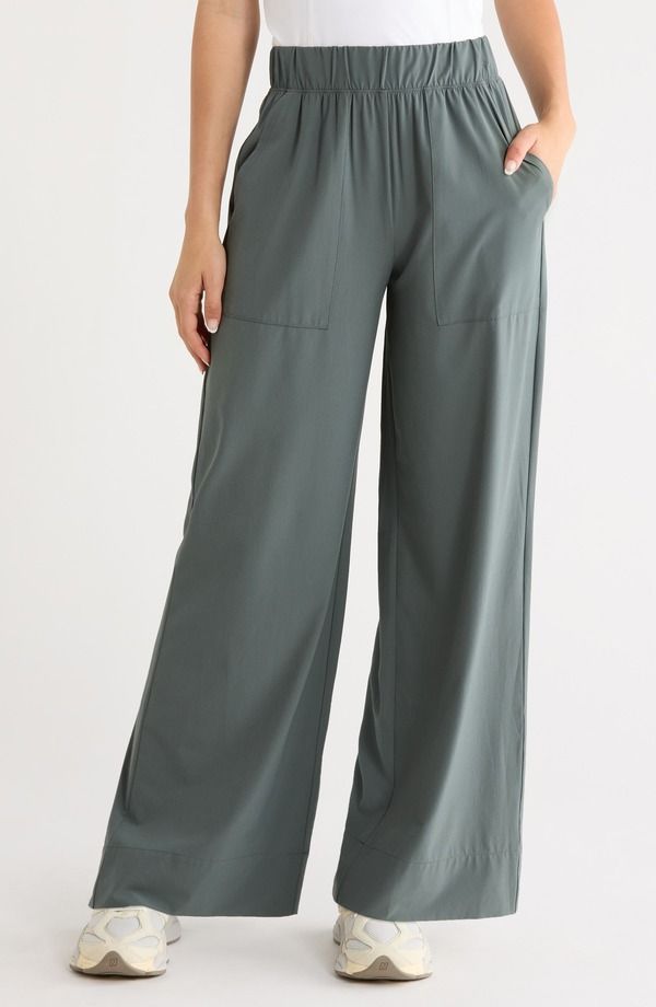 ビヨンドヨガ レディース ボトムス カジュアルパンツ ワイドレッグ Beyond Yoga Wide Leg Utility PantsLATE GREEN スレート