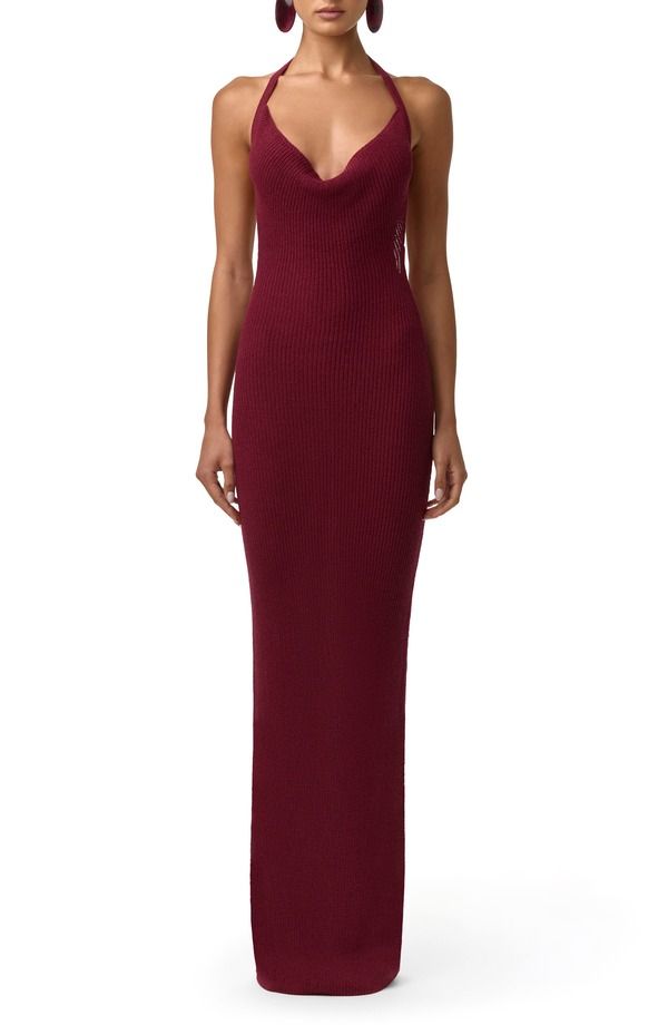 ネイキッドワードローブ レディース トップス ワンピース ニット マキシ ホルター Naked Wardrobe Knit Halter Maxi DressANGRIA
