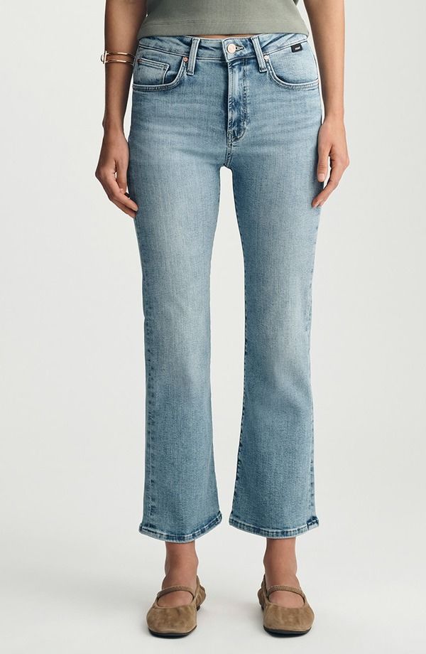 マーヴィ ジーンズ レディース トップス シャツ Mavi Jeans Anika Crop Flare Jeans LIGHT BRUSHED FLEX BLUE ブルー